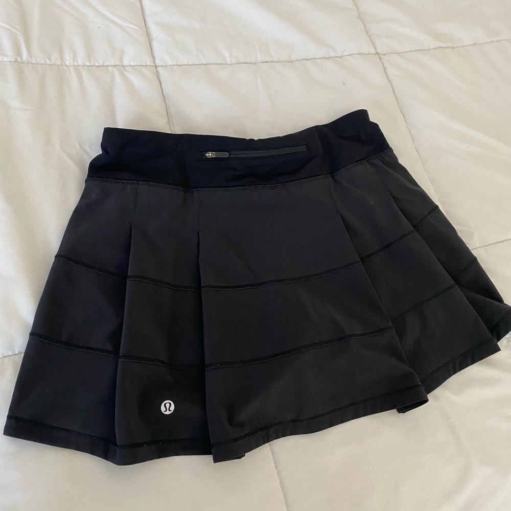 lululemon black golf skirt